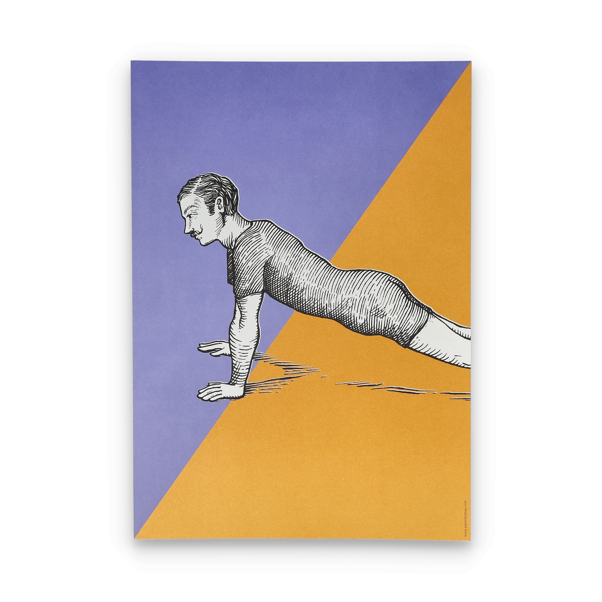 Kunstdruck Art Print A4 Masterblend Colorblocking Push ups