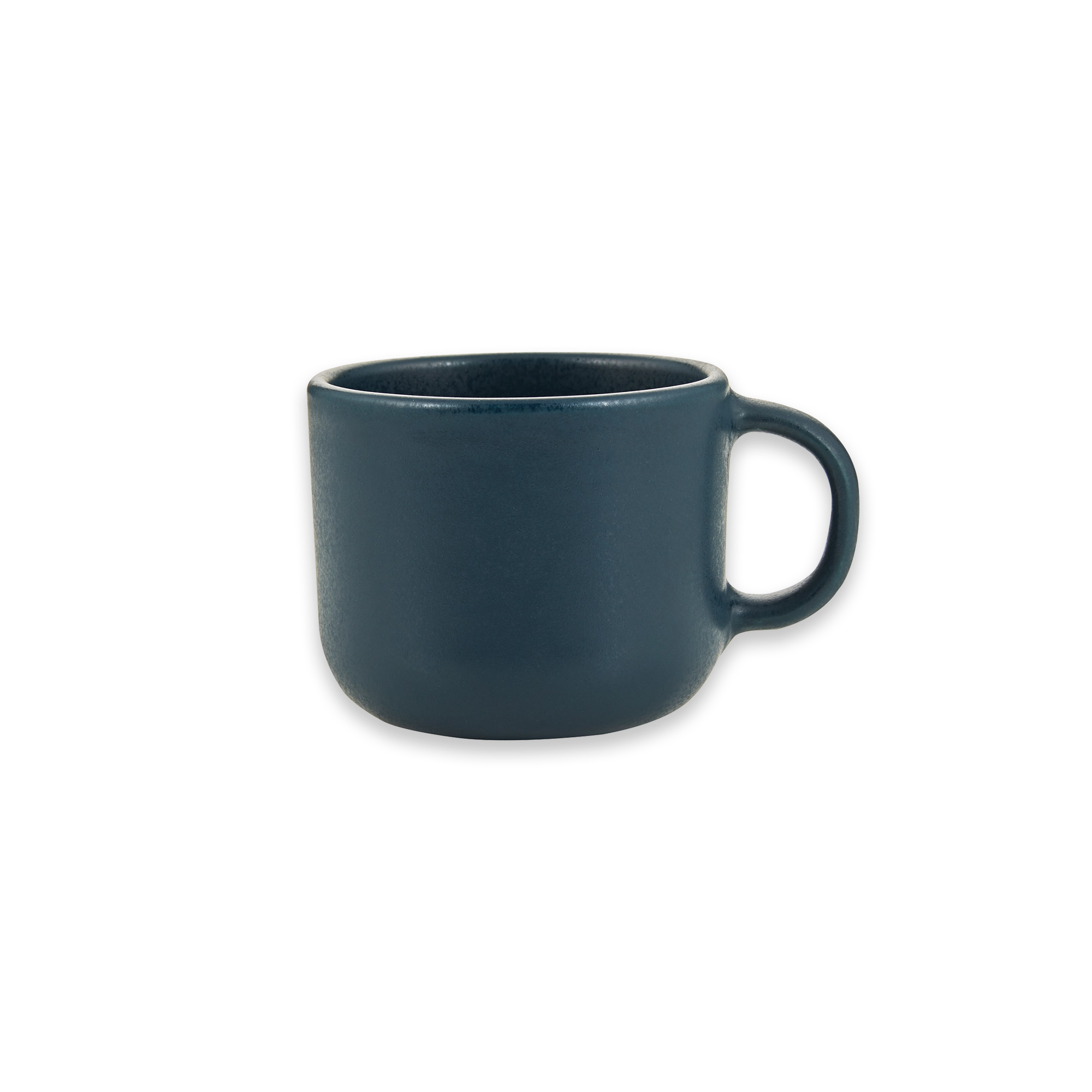 Teetasse handmade Stoneware Cup with Handle Dark Blue