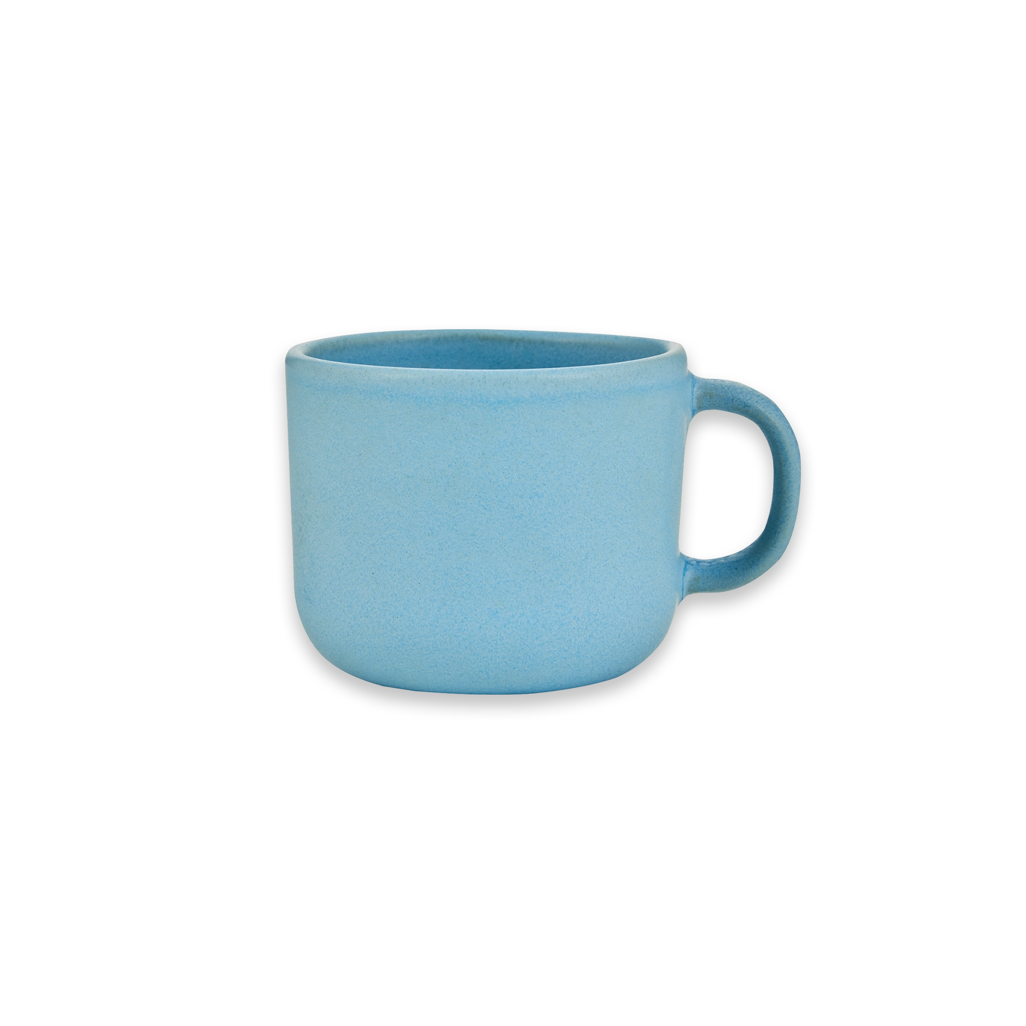 Teetasse handmade Stoneware Cup with Handle Light Blue