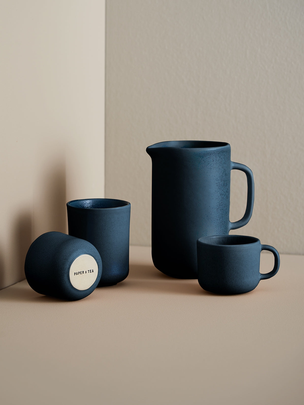 Pitcher handmade Stoneware Pitcher Dark Blue